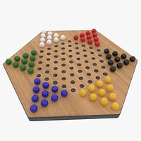 Chinese Checkers with Colored Balls