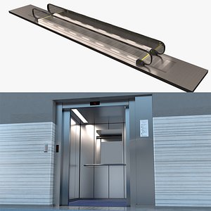 Elevator and Moving Walkway 3D