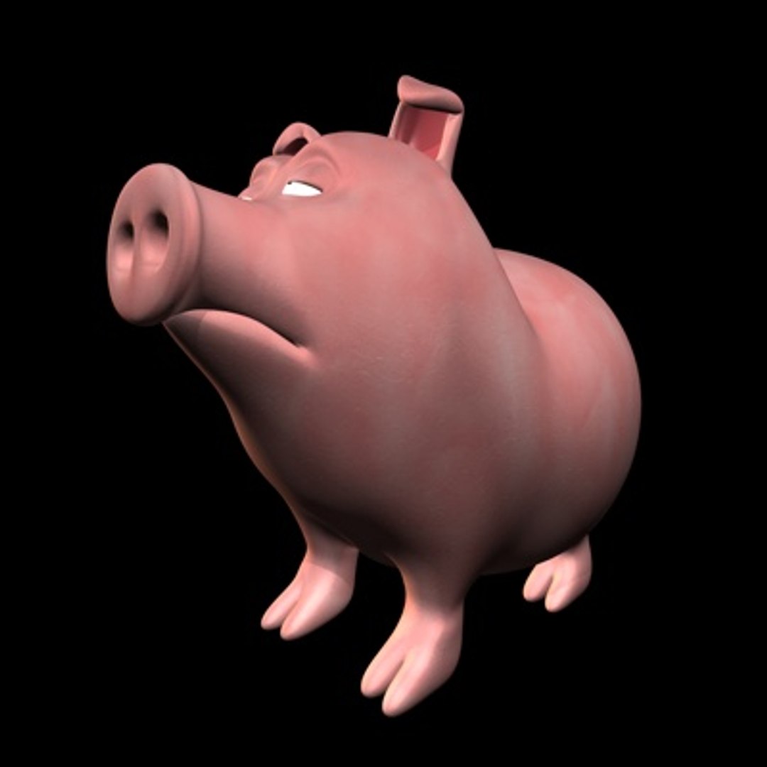 Cartoon Pig C4d