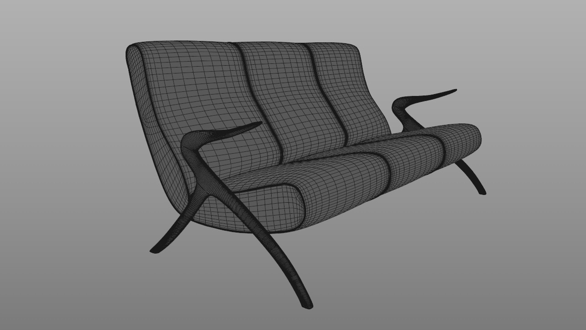3d Model Couch 60 S