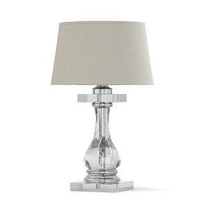 Glass Table Lamp 3D Model