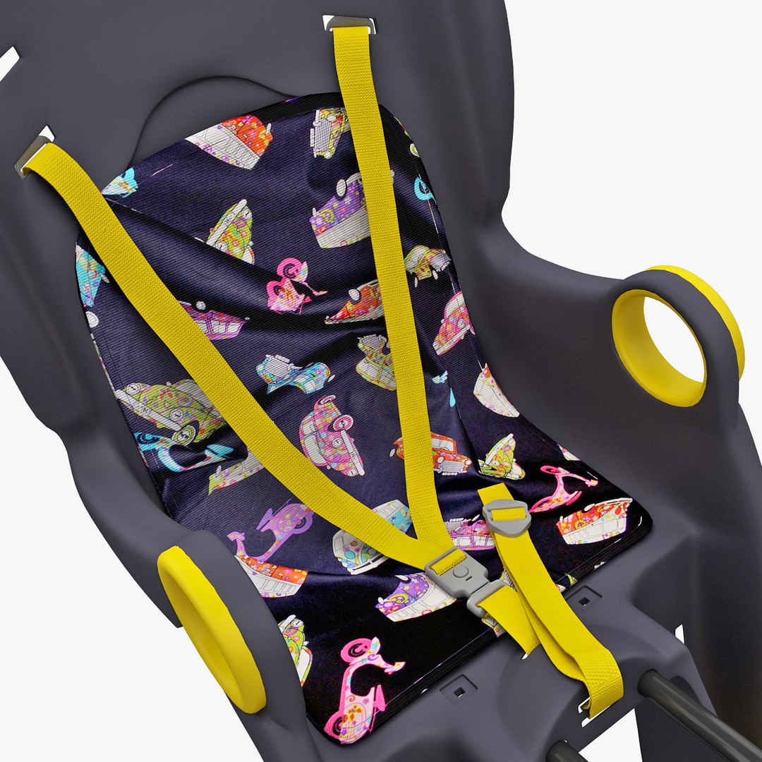 3d model bike child seat