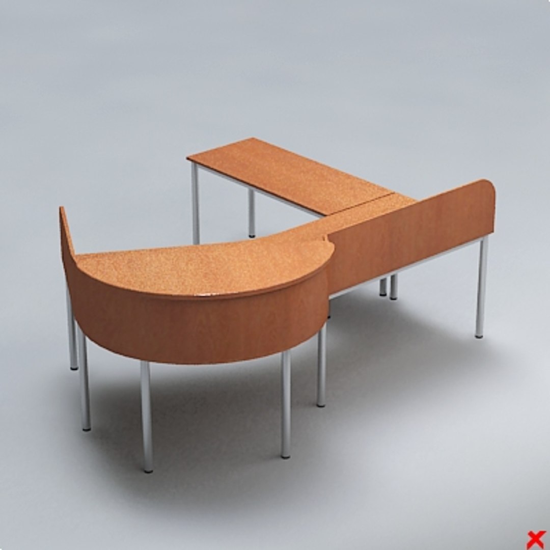 Free Office Table 3d Model