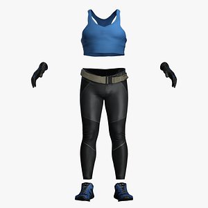 3D Realistic Sportwear Set for Game Characters