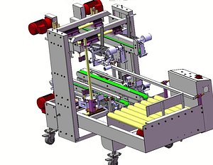 L-Type Carton Edge Sealer - High-Speed Corner Box Sealing Machine 3D model
