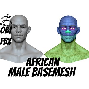african male bust