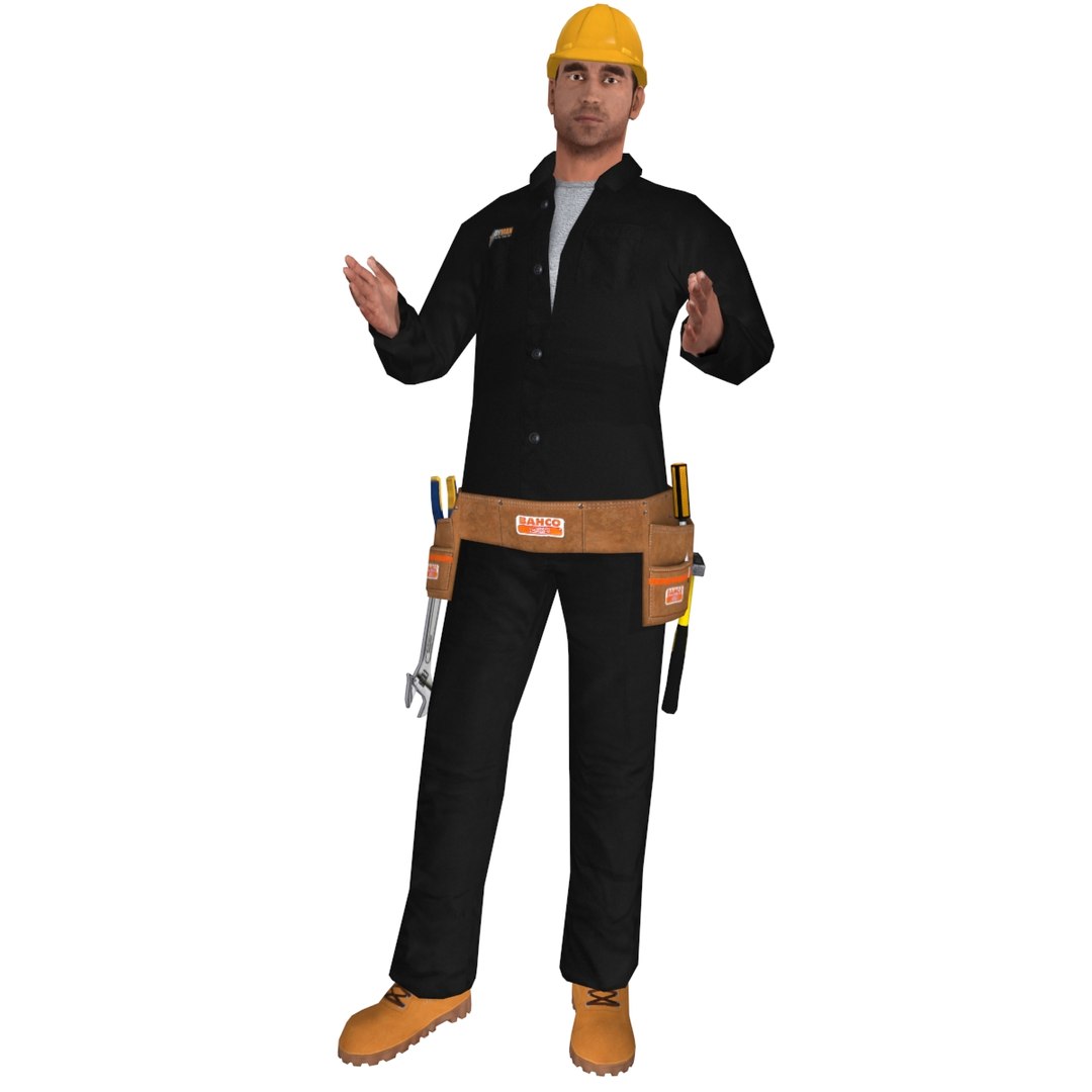 Worker Rigged Man Max