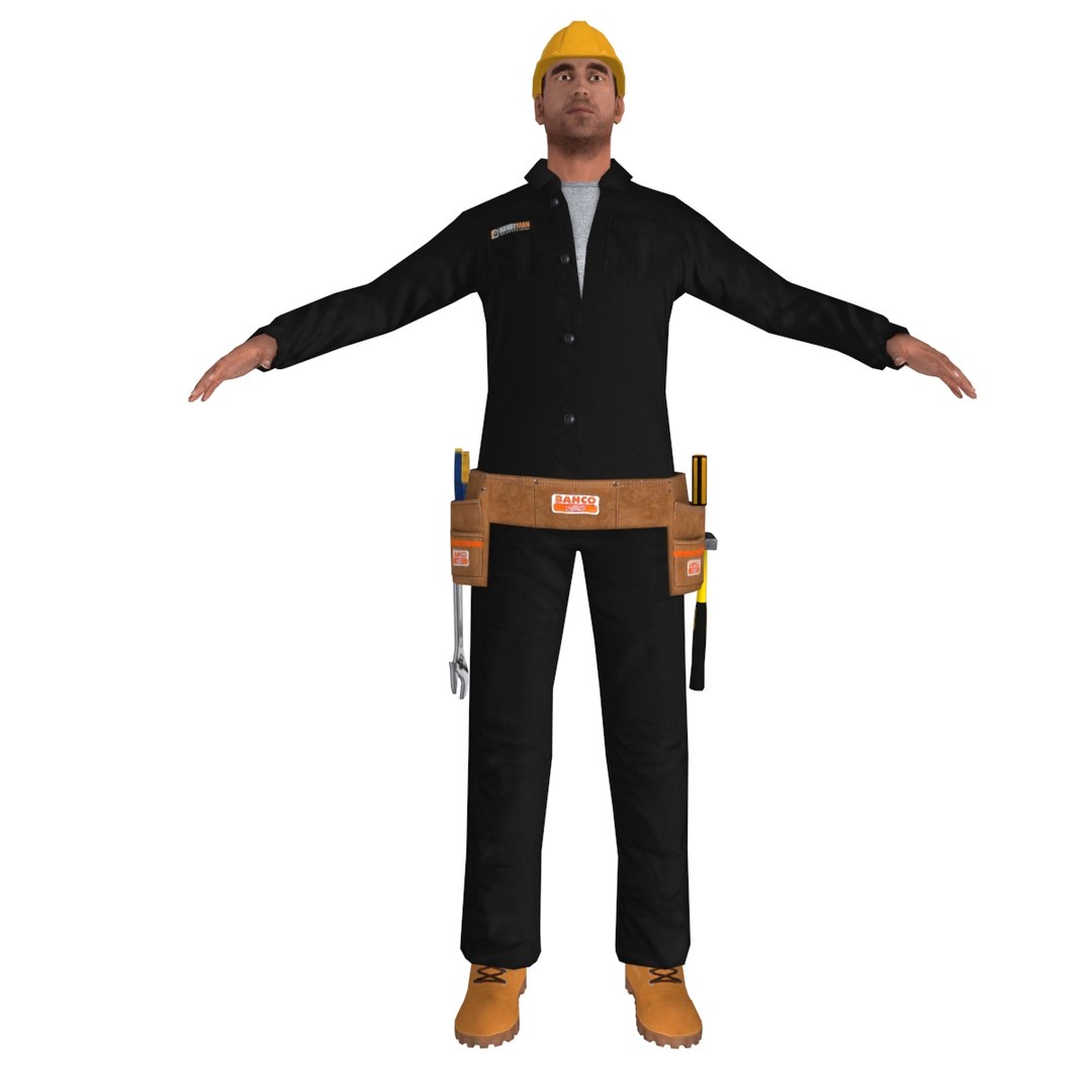 Worker Rigged Man Max