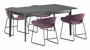 Dining set by blue dot