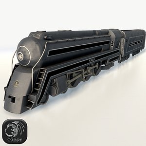 Train engine Cincinnatian low poly