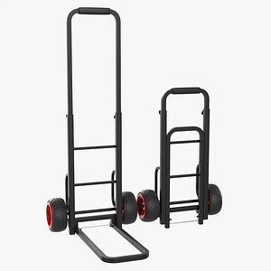 Foldable transporting cart 3D