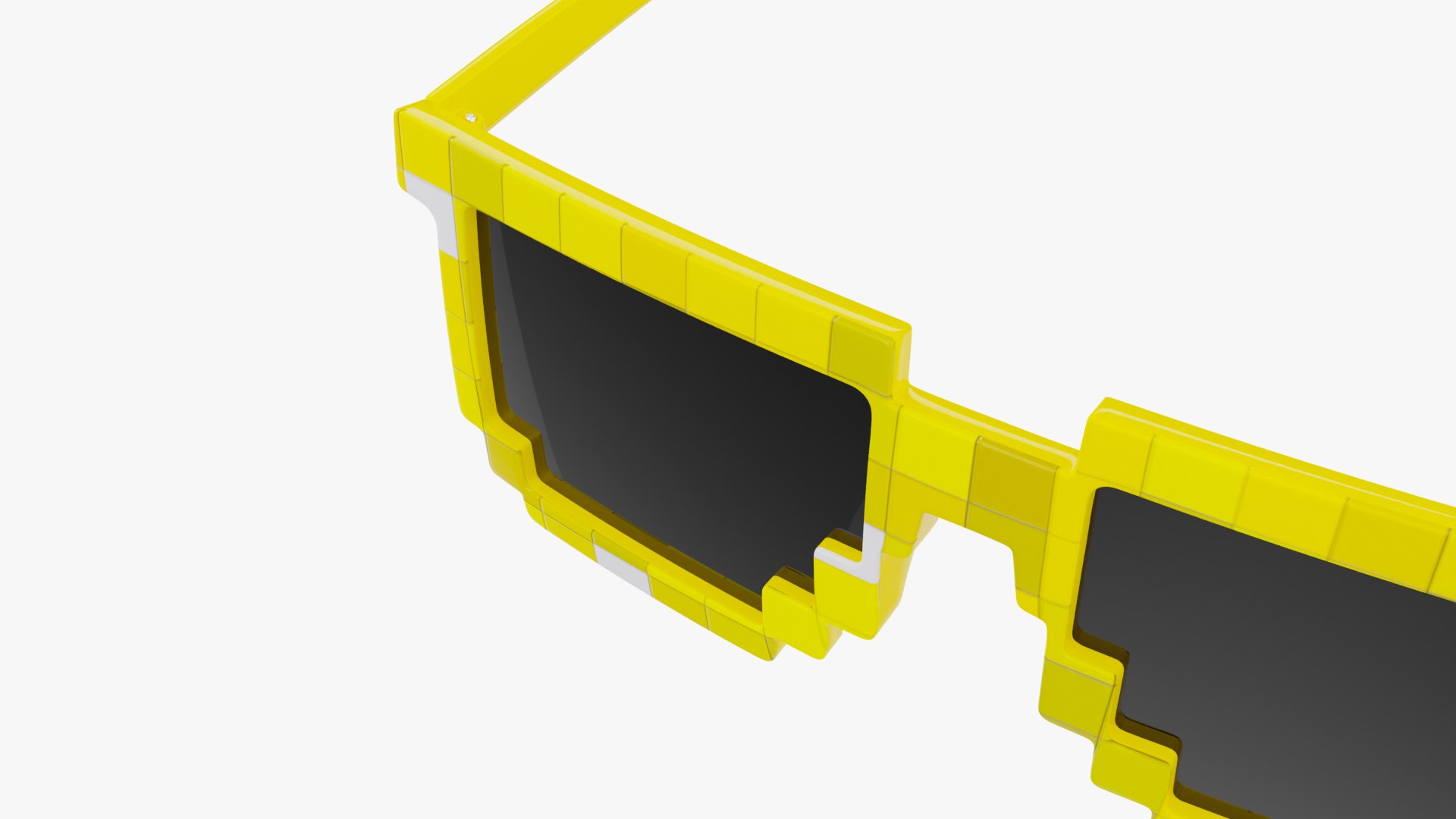 3d Pixel Style Sunglasses Turbosquid 1960425