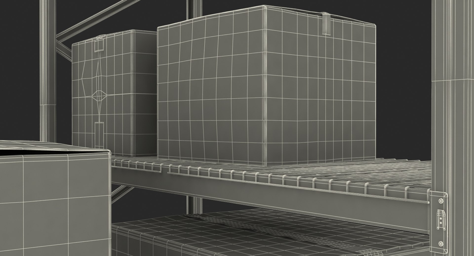 Pallet jack rack cardboxes 3D model - TurboSquid 1328532