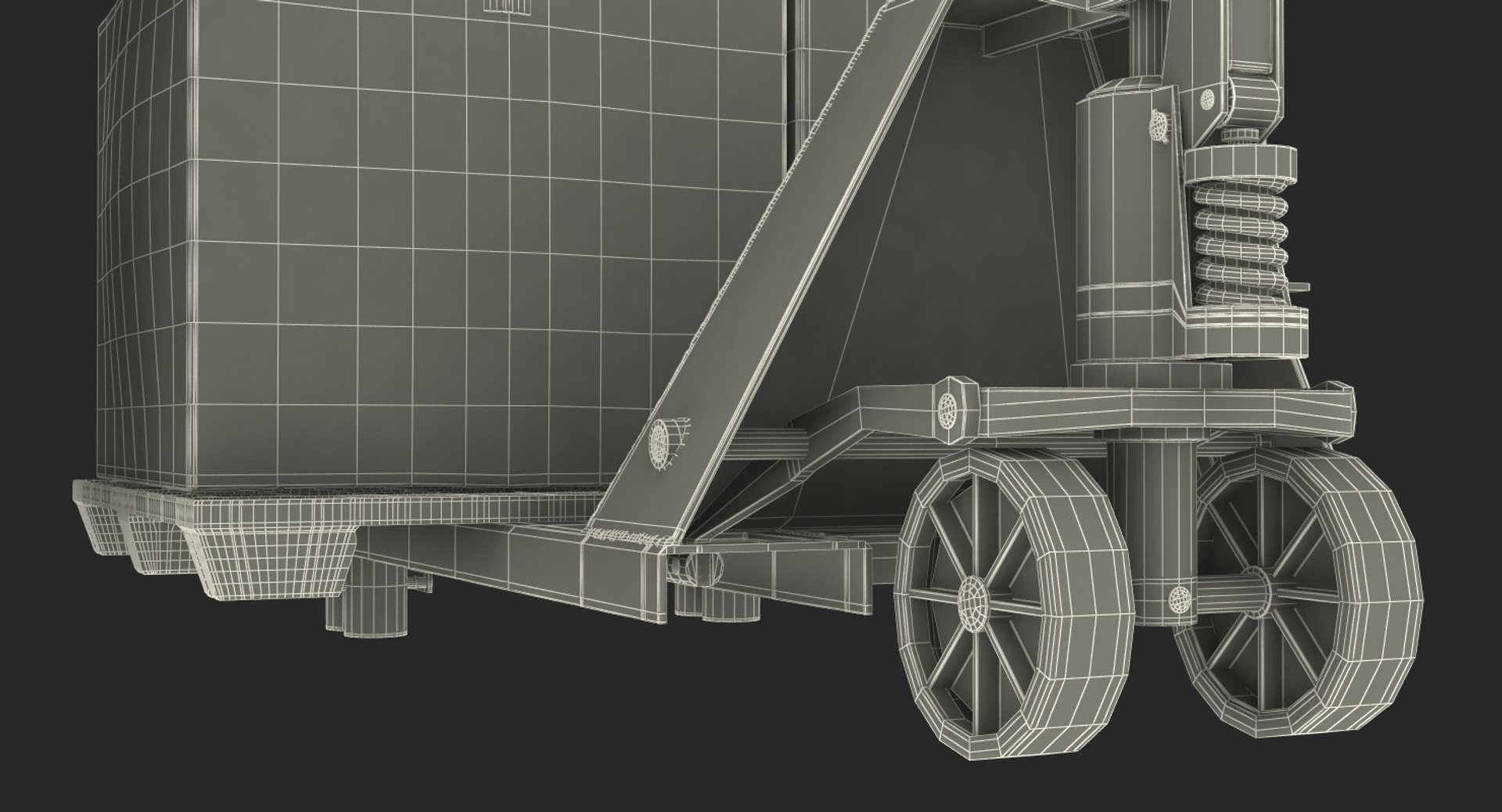 Pallet jack rack cardboxes 3D model - TurboSquid 1328532