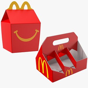 Two Detailed McDonalds Containers