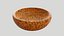 3D Round Brown Bowl