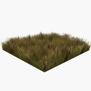 3D Grass Faded  Lowpoly Game Ready