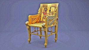 King Tutankhamun Golden Throne Chair