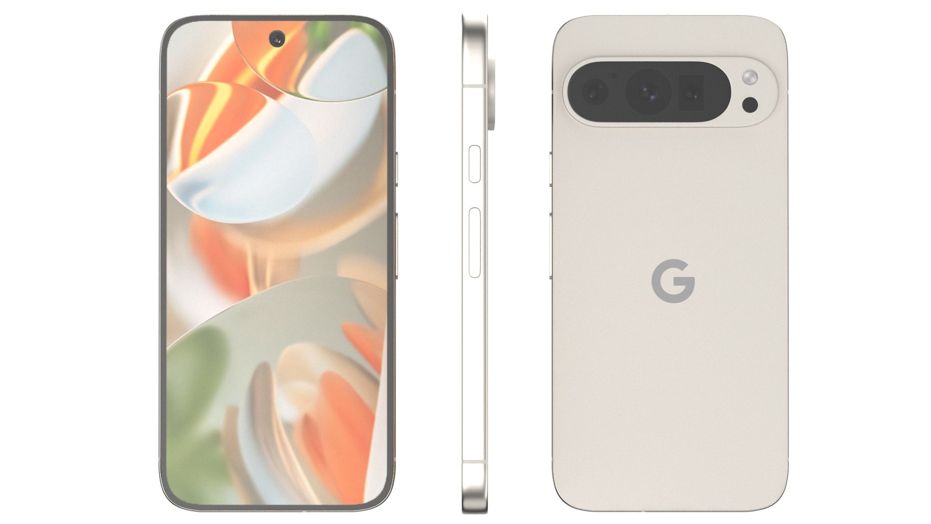 3D Google Pixel 9 Pro Porcelain - TurboSquid 2282641