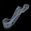 coney roller coaster 3d obj
