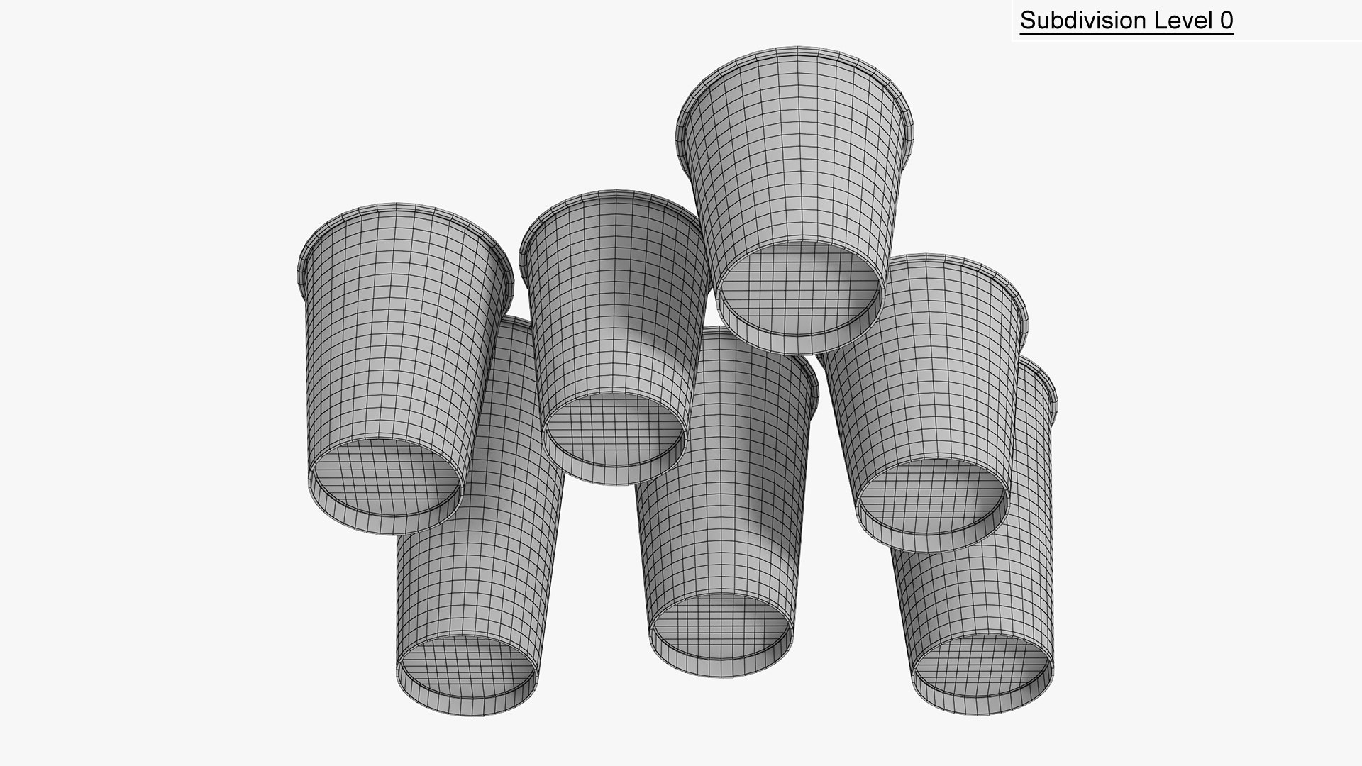 3D Paper Cups Set 03 - TurboSquid 1859699