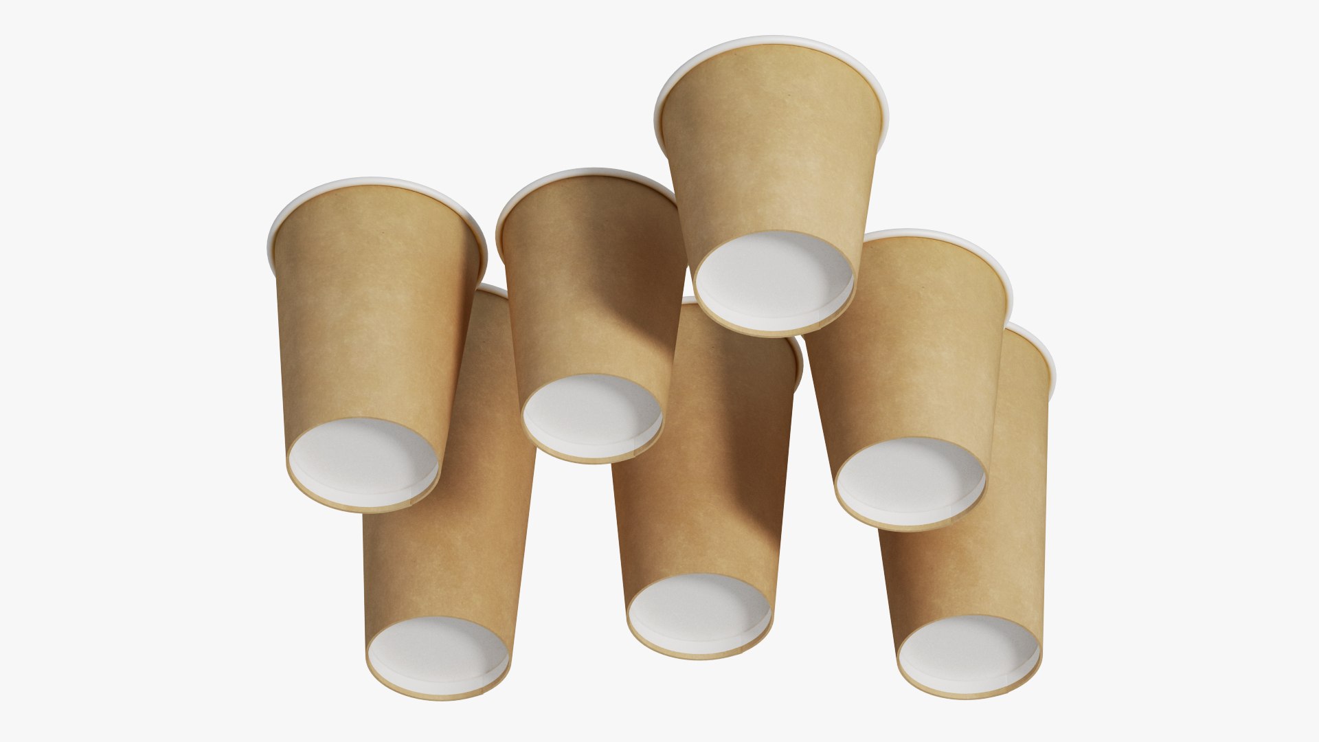 3D Paper Cups Set 03 - TurboSquid 1859699