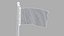 Hong Kong Flag Stand Pole Animated