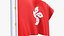 Hong Kong Flag Stand Pole Animated