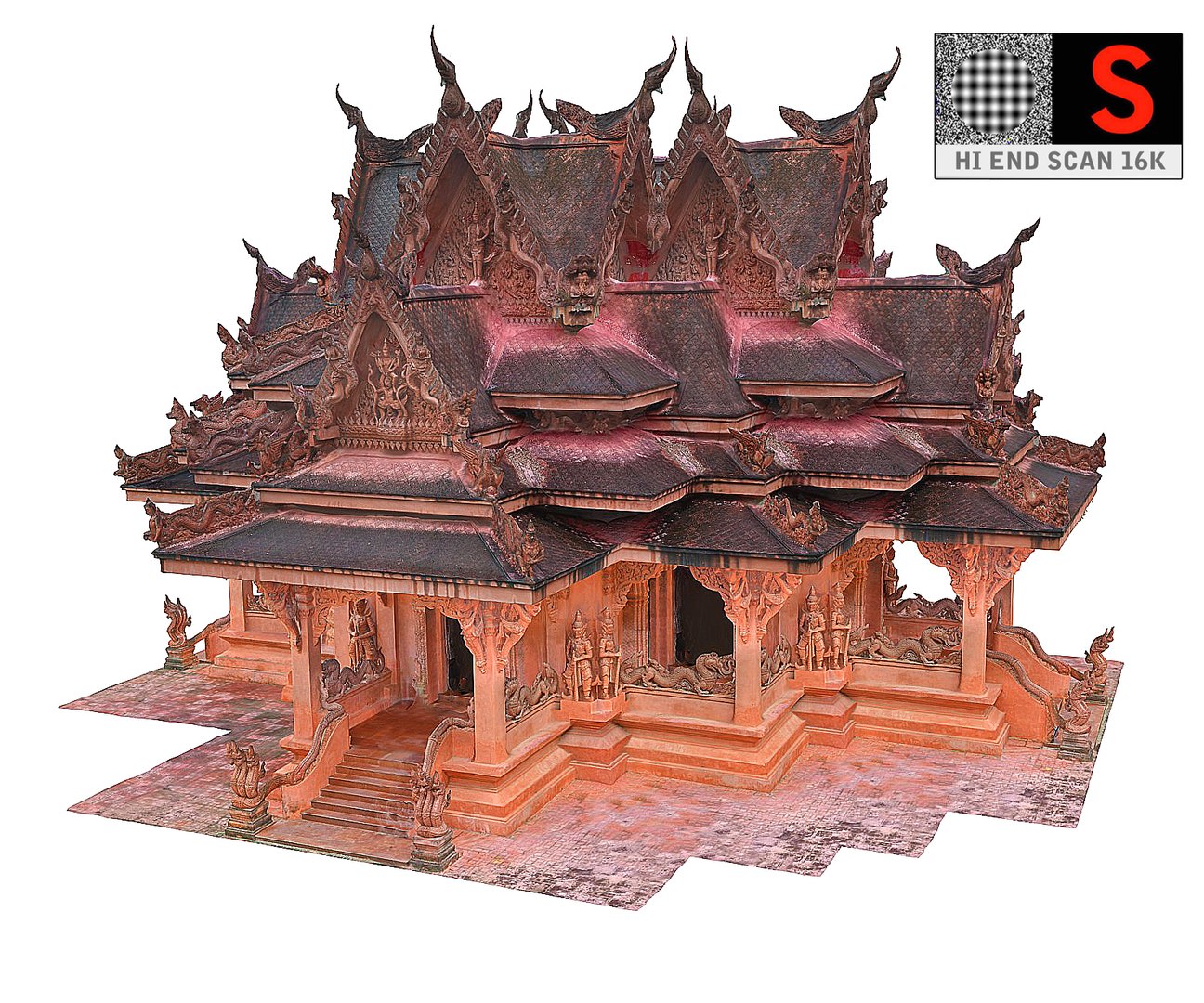 Ancient Temple 3D - TurboSquid 1252044