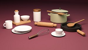3D Kitchen Tools model