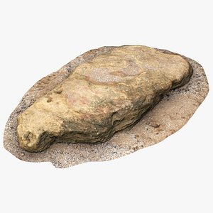 flat limestone 3D model