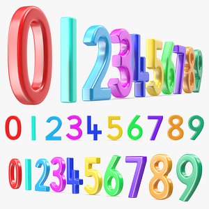 Plastic Numbers Set