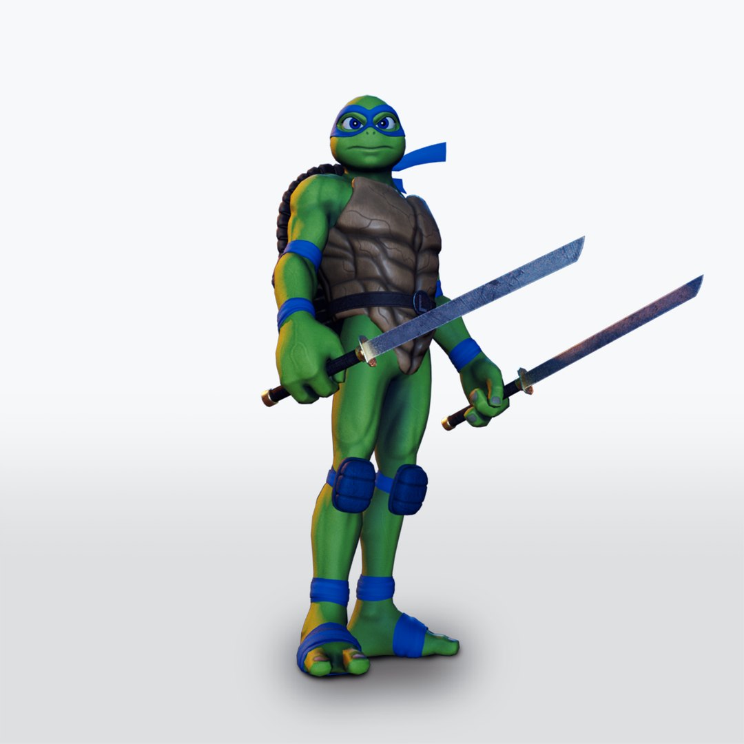 Leonardo Ninja Turtle 3D Model - TurboSquid 2040082