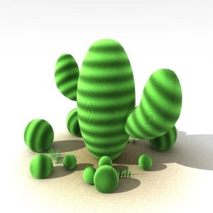 cute cactus 3d model