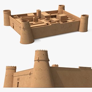 Desert Fortress Layout AlMasmak 3D model