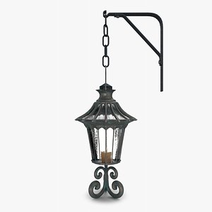 3D street lamp wall