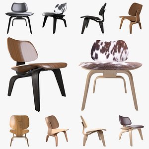 3D Vitra - Plywood Chair LCW - 10 Models Pack