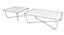 Roda Sunglass玻璃咖啡桌
