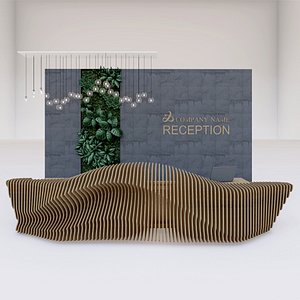 Reception counter 3D model