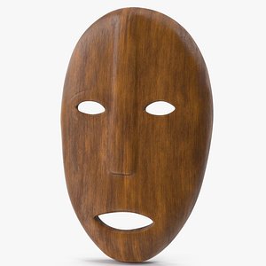African Congo Mask 6 Wood