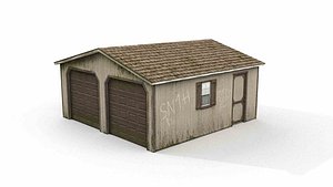 3D Vintage Farm Workshop Garage model