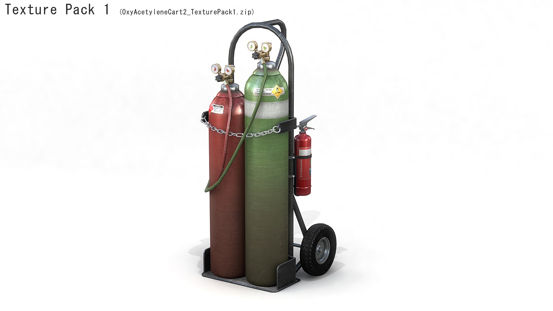 3D Oxy-acetylene Cart - TurboSquid 1379988