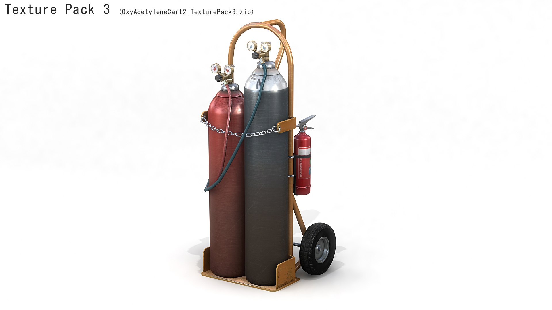 3D Oxy-acetylene Cart - TurboSquid 1379988