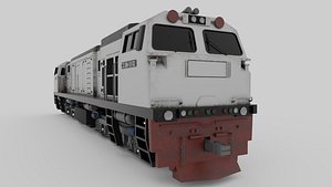 Locomotive CC 206 Low-poly 3D model model