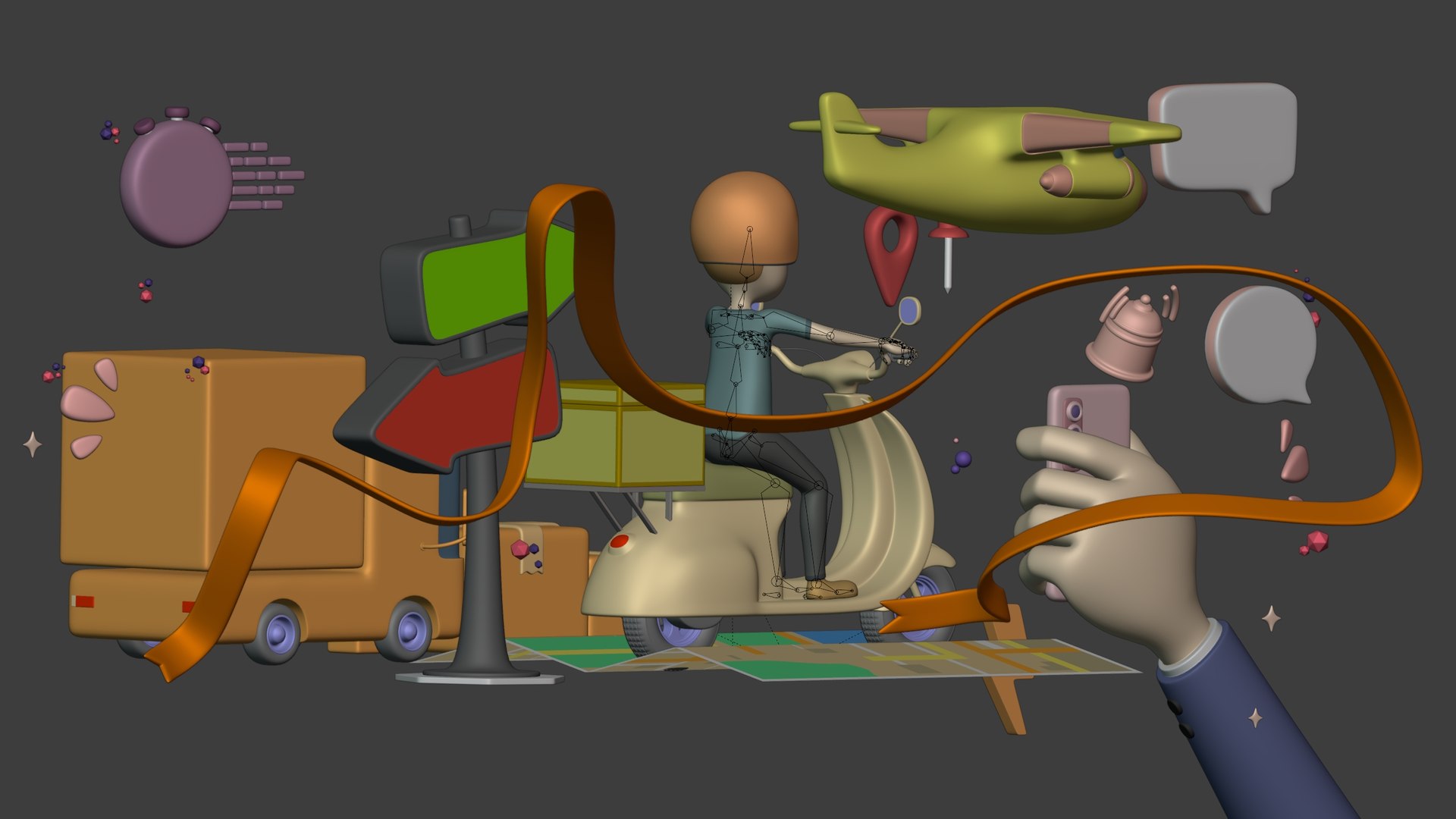 3D Scene 3D Model - TurboSquid 2271774