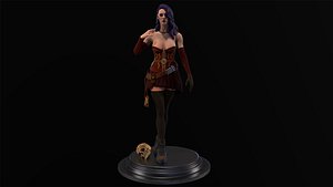 Undead girl 3D model