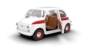 3D Fiat 500 N Sport 1959 HQ 3d model