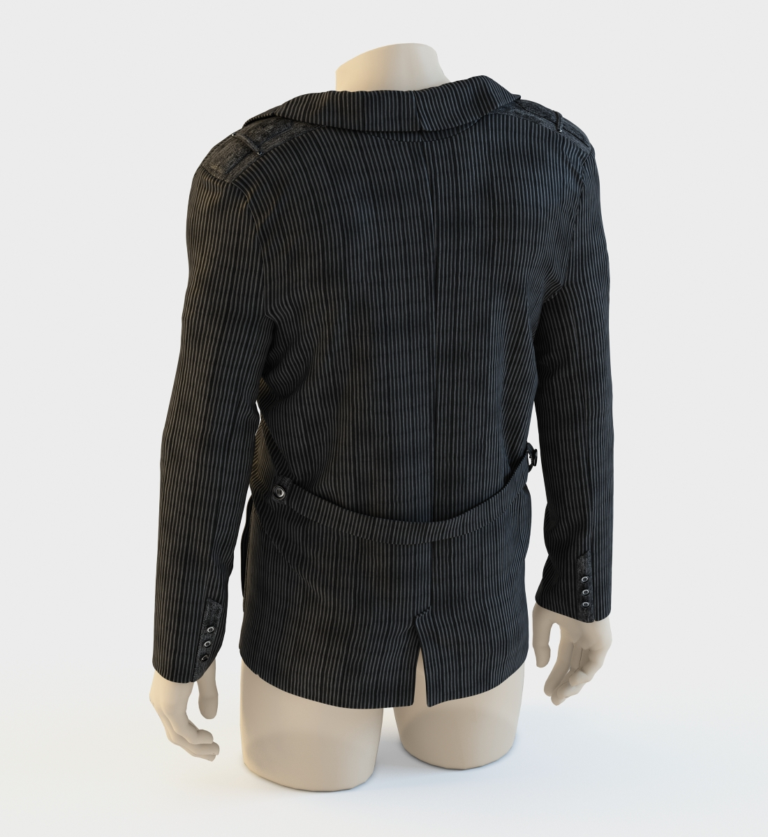 3d model corduroy jacket mannequin