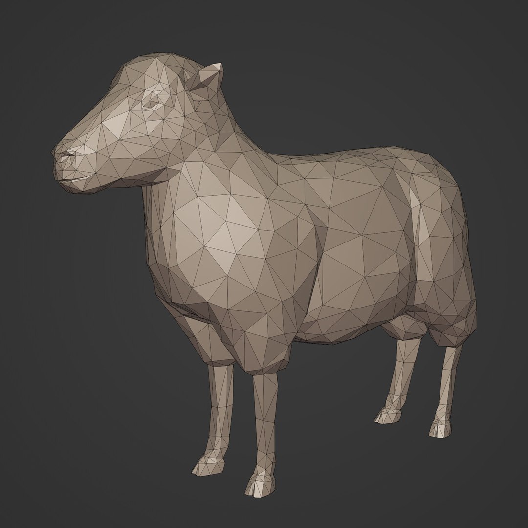 3D LowPoly Sheep Model - TurboSquid 1962696