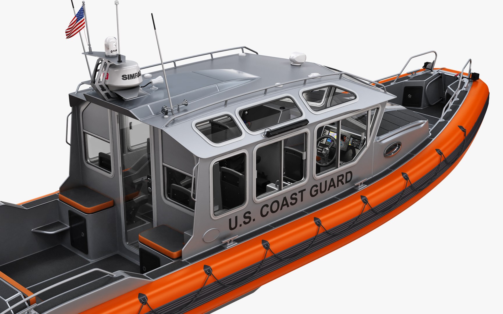 3D Research RIB inflatable Boat - TurboSquid 2068645